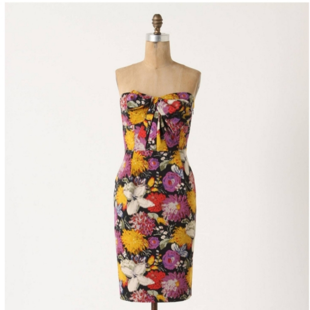 Anthropologie Moulinette Soeurs Tropica Jacquard Bow Dress
